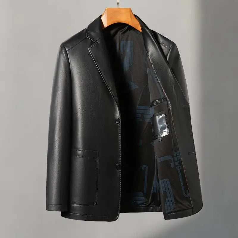 Everett Leather Blazer