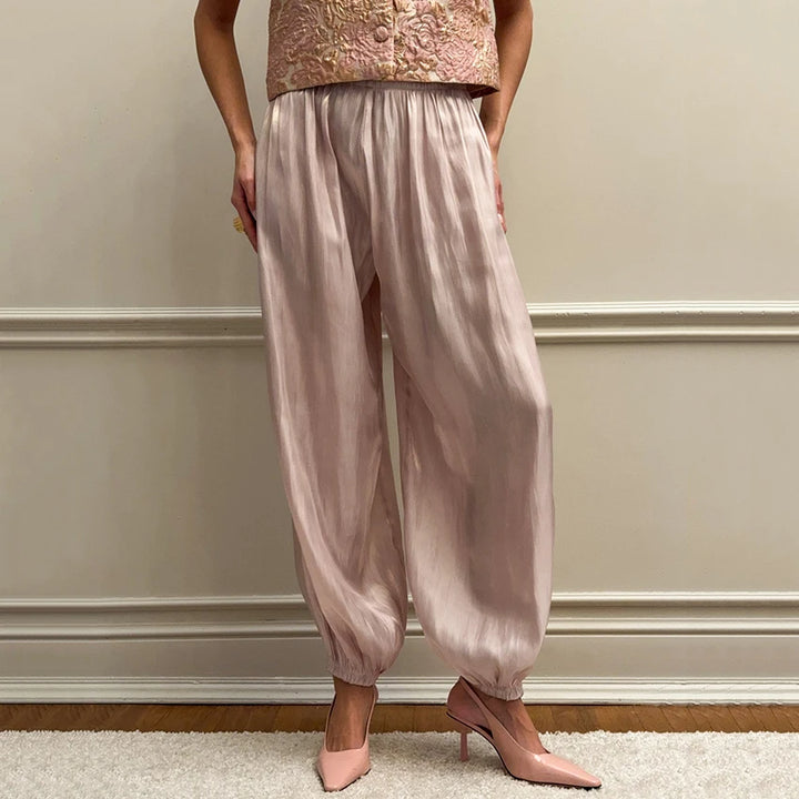 Silk Bloom Trousers