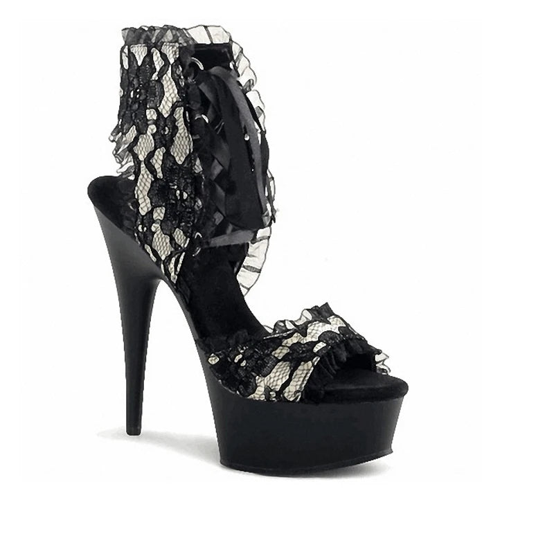 Notturna Lace Platform Stilettos