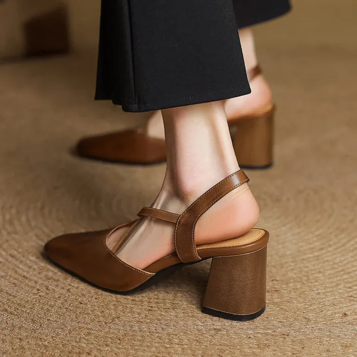 Lirena Leather Heels