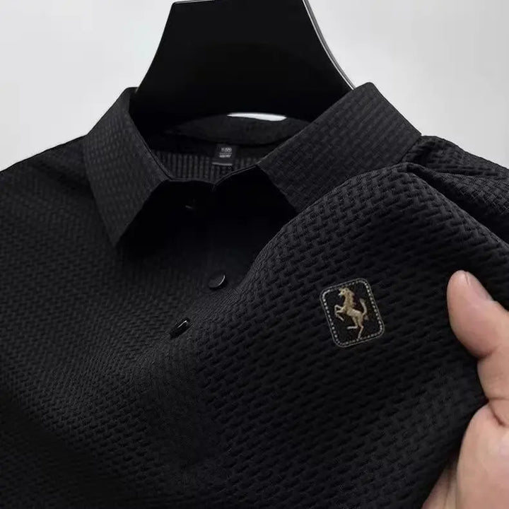 Cavalliere Waffle Knit Polo