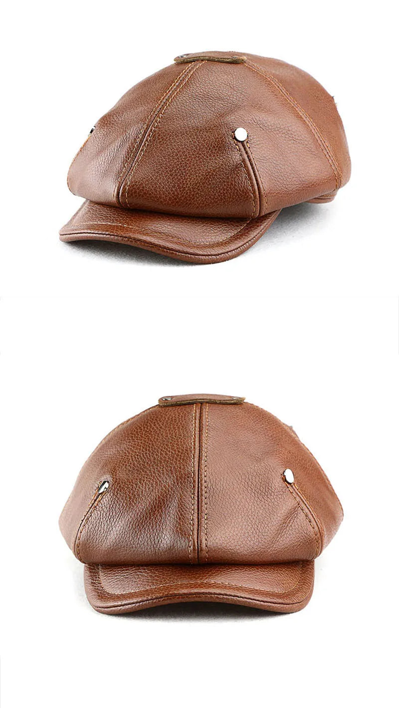 Caldwell Full Grain Leather Cap