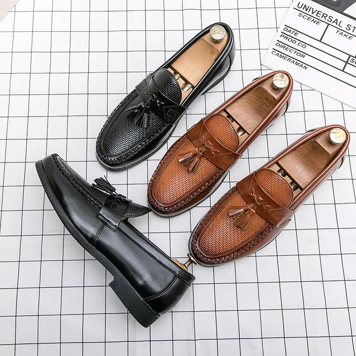 Frangia Tassel Woven Loafers