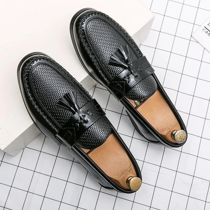 Frangia Tassel Woven Loafers