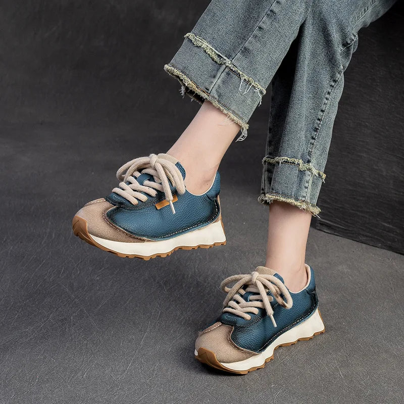 Tamsin Retro Leather Sneakers