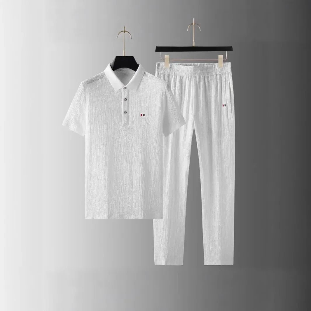 Caspian Crinkle Polo Set
