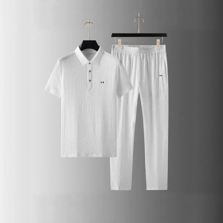 Caspian Crinkle Polo Set