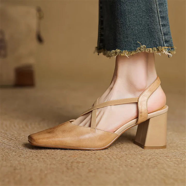 Lirena Leather Heels