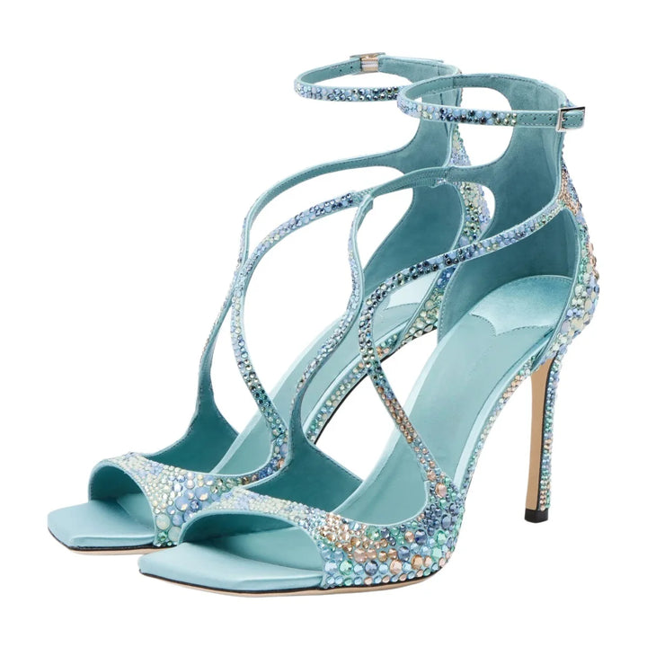 Stellina Crystal Strappy Sandals