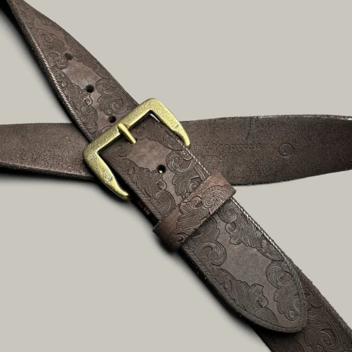 Dakota Carved Leather Belt