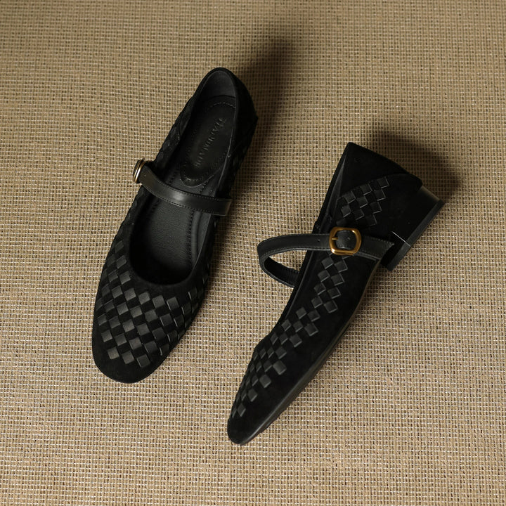 Florentina Woven Leather Pumps