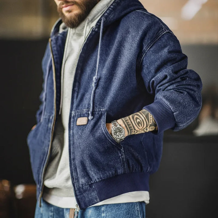 Foundry Hooded Denim Jacket
