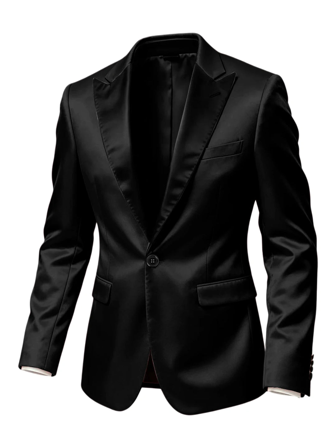 Sipario Satin Peak-Lapel Tuxedo Blazer