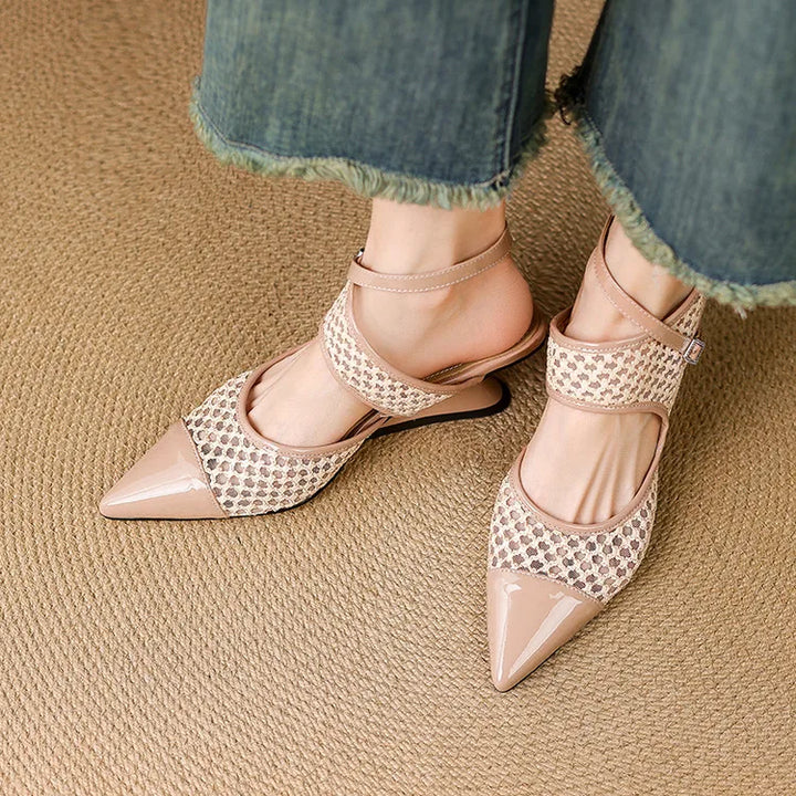 Marquesa Leather Slingbacks
