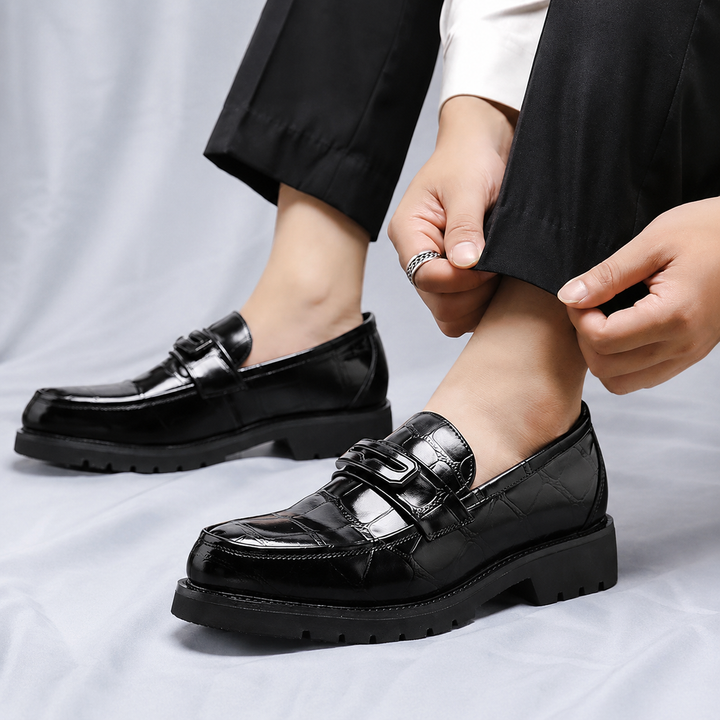 Caiman Lug Penny Loafers