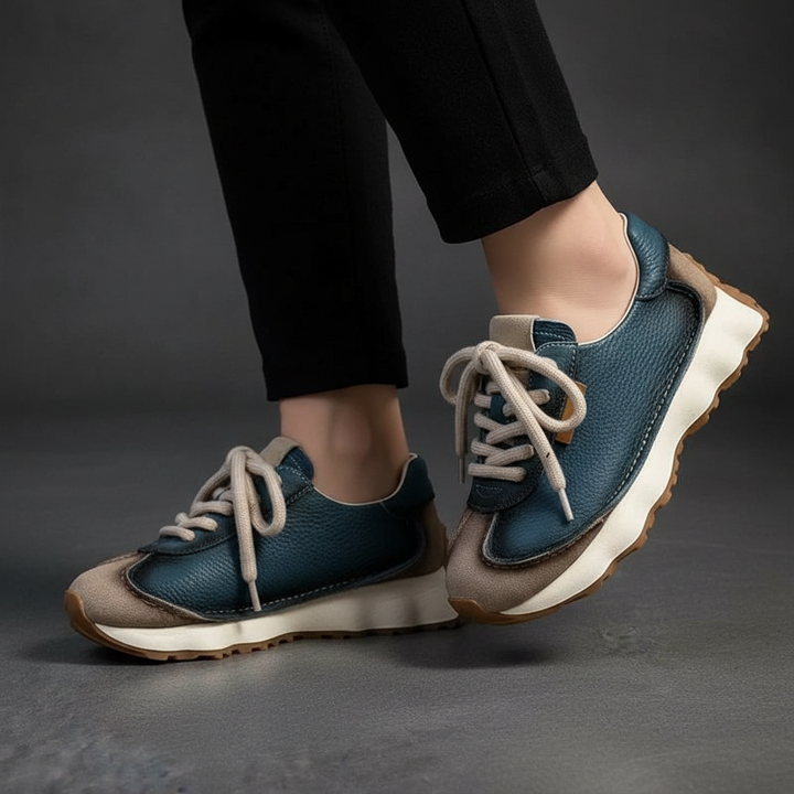 Tamsin Retro Leather Sneakers