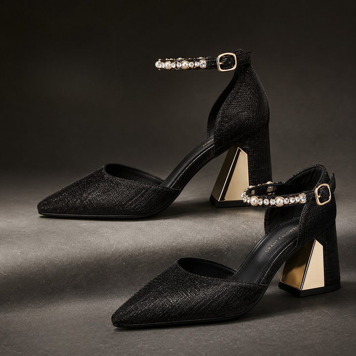 Cordella Pearl Strap Pumps