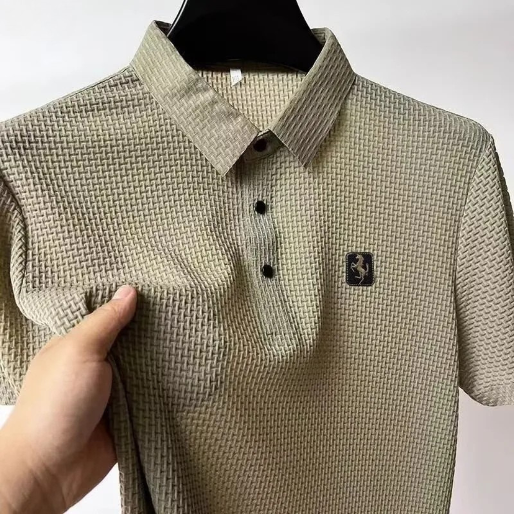 Cavalliere Waffle Knit Polo
