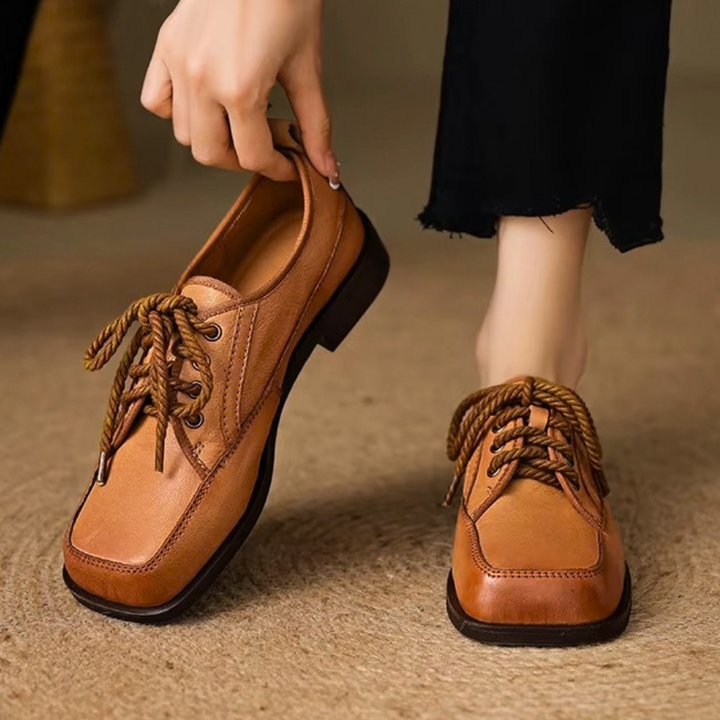 Ledger Square-Toe Oxfords