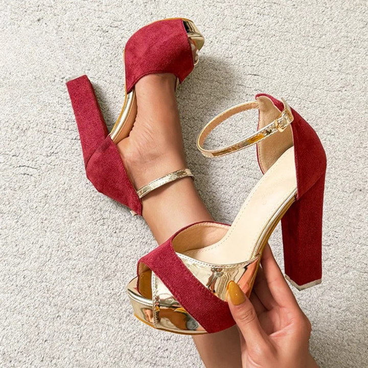 Encore Platform Peep Heels