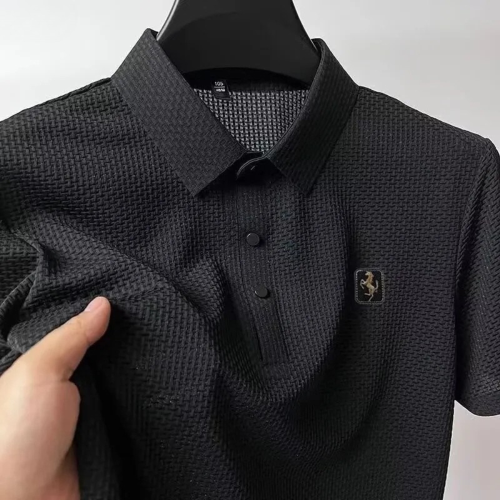 Cavalliere Waffle Knit Polo
