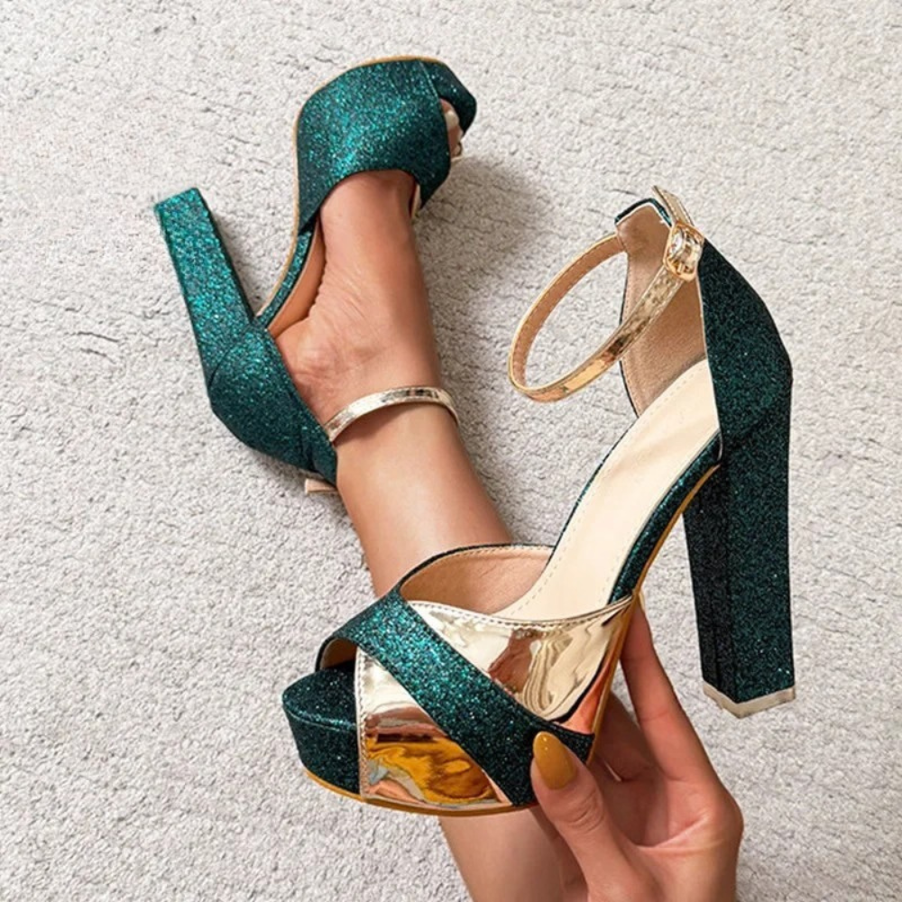 Encore Platform Peep Heels