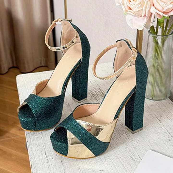 Encore Platform Peep Heels