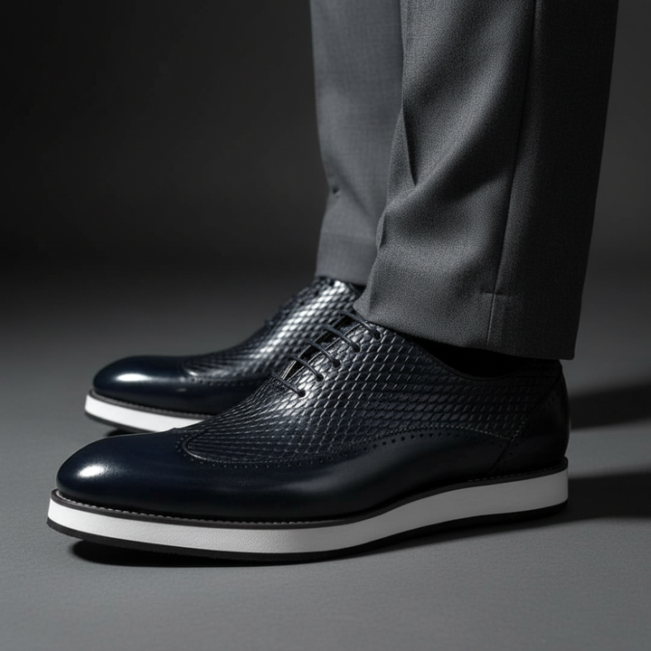 Vittorio Embossed Leather Oxfords