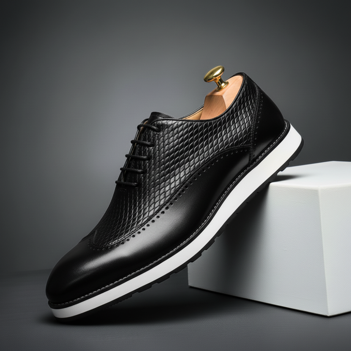 Vittorio Embossed Leather Oxfords