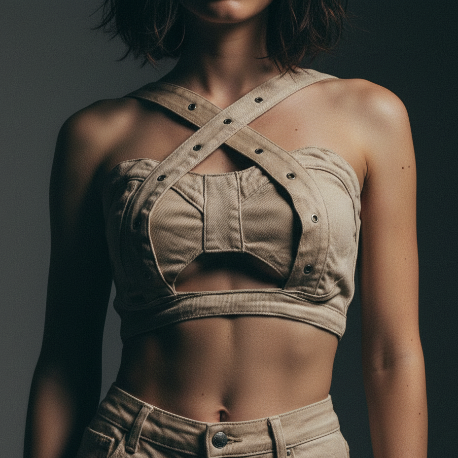Voltage Crosscut Denim Set