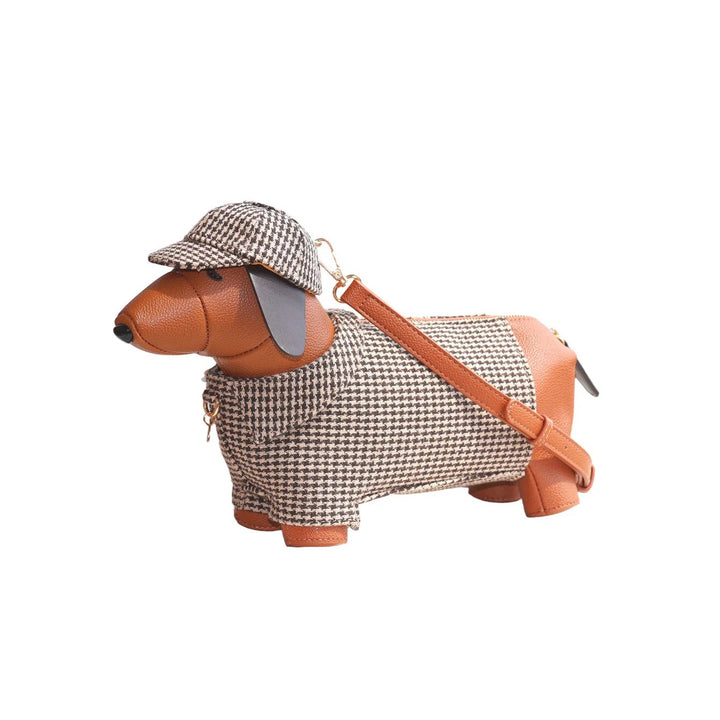 Dachshund Tweed Crossbody Bag