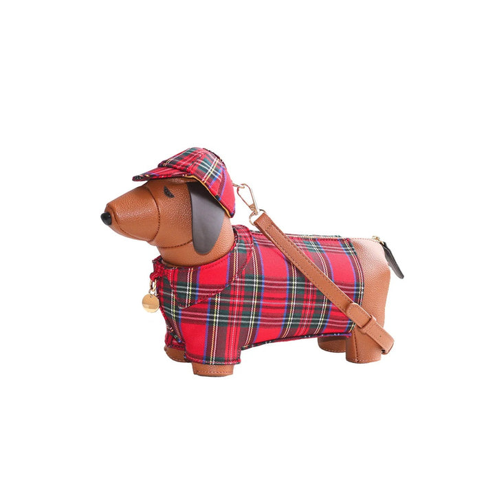 Dachshund Tweed Crossbody Bag