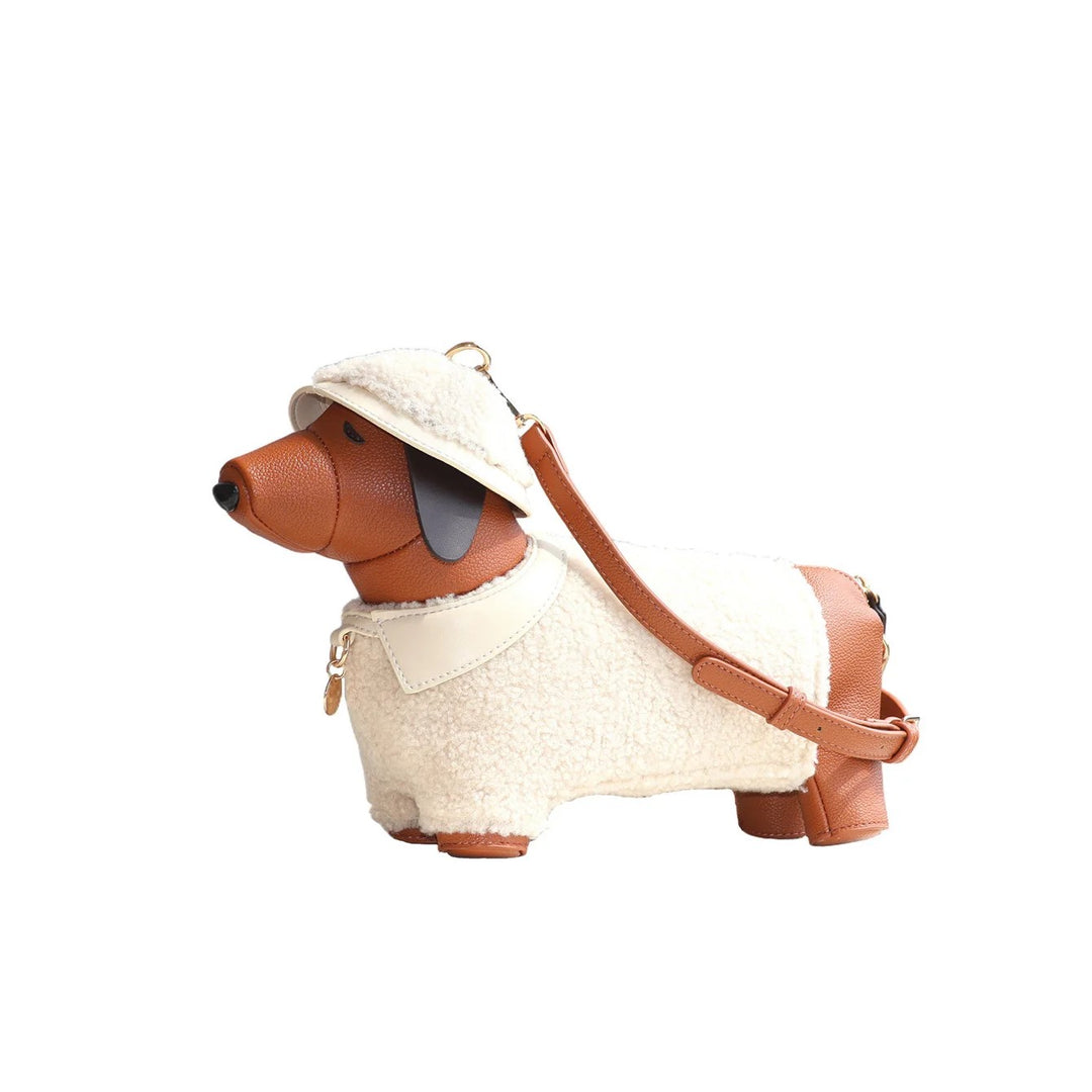 Dachshund Tweed Crossbody Bag