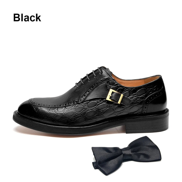 Cortile Croc-Embossed Brogues