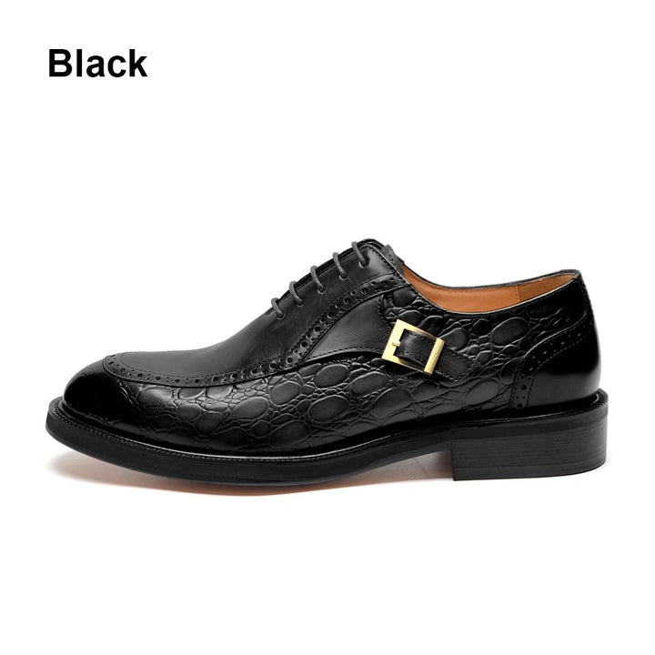 Cortile Croc-Embossed Brogues