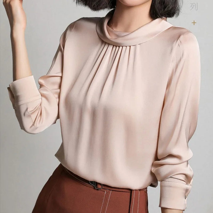 Serafina Cowl-Neck Blouse