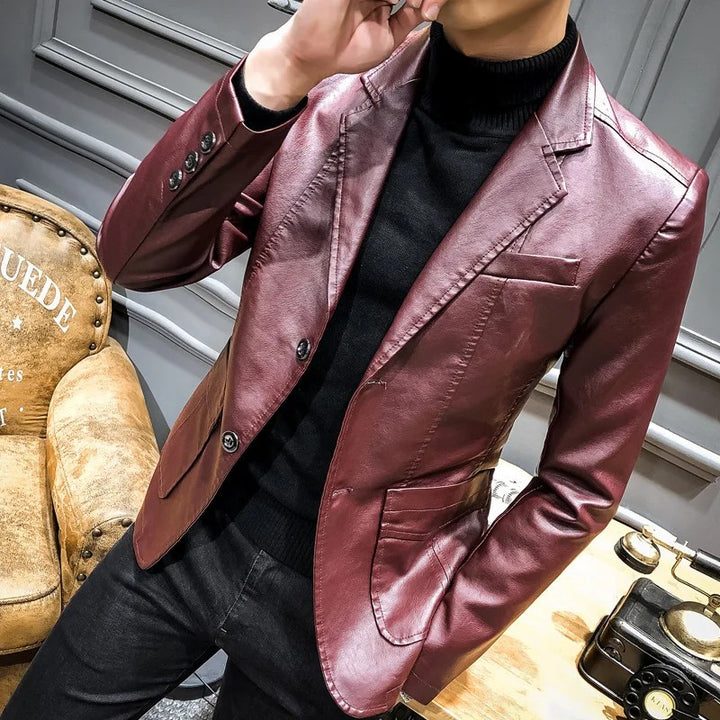 Vaughn Leather Blazer