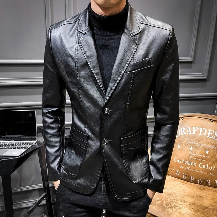 Vaughn Leather Blazer