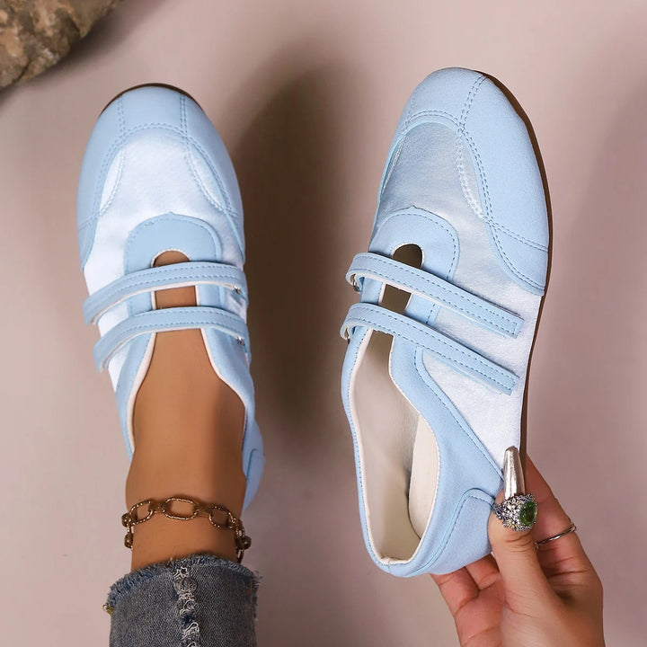 Lila Twin-Strap Flats