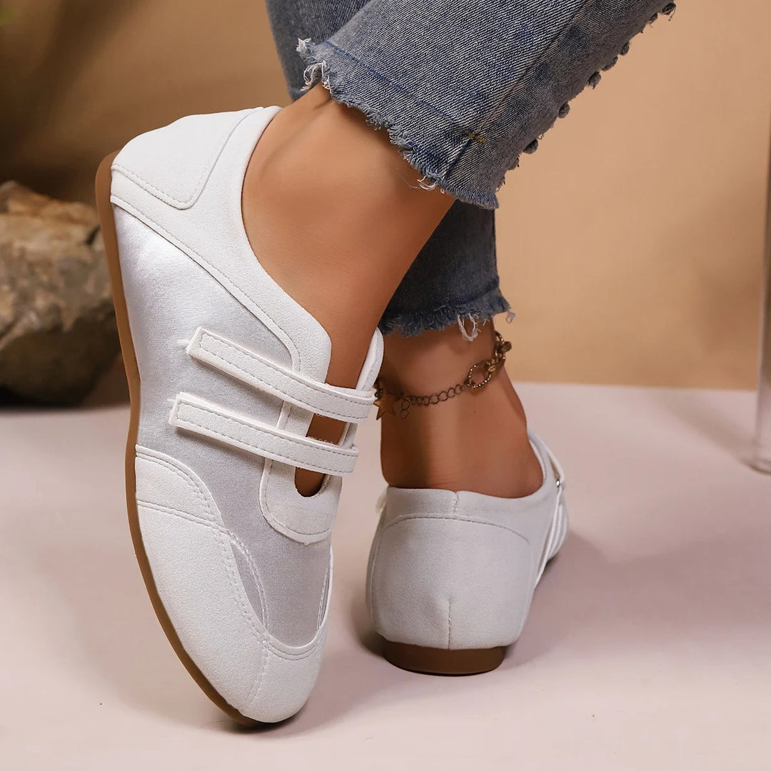 Lila Twin-Strap Flats