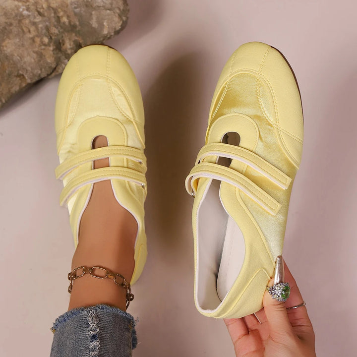 Lila Twin-Strap Flats