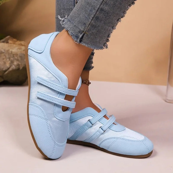 Lila Twin-Strap Flats