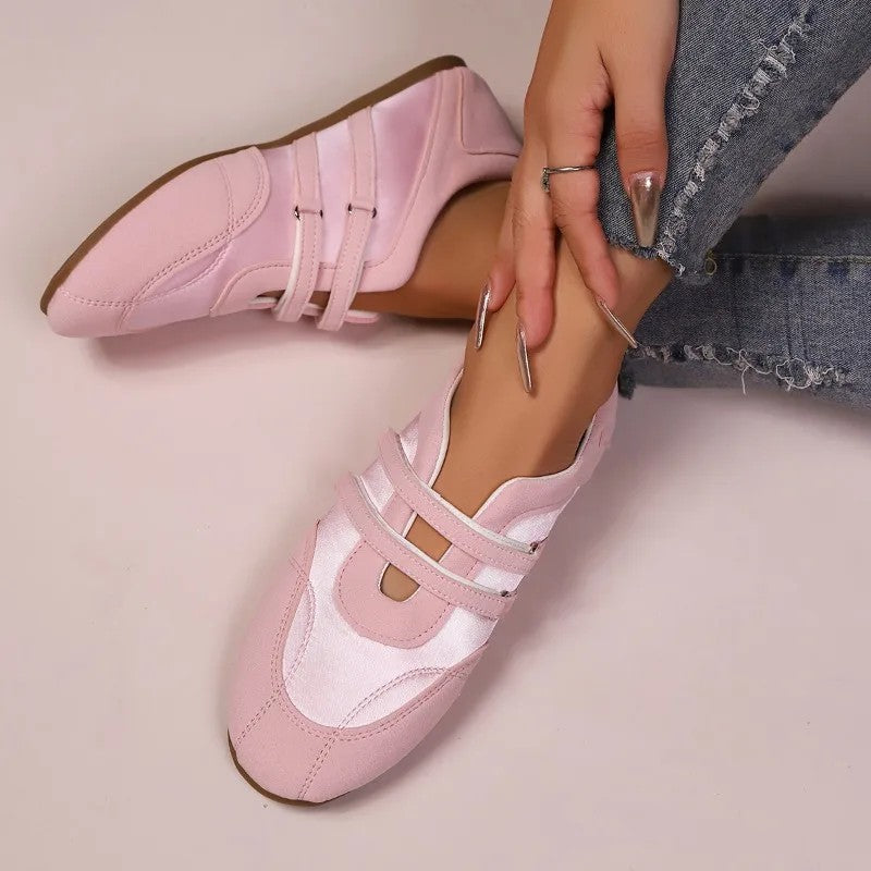 Lila Twin-Strap Flats
