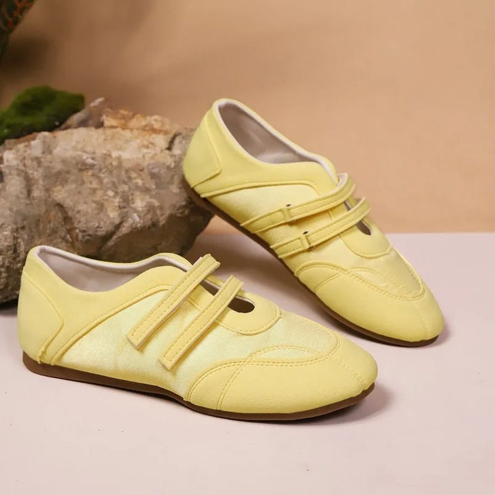 Lila Twin-Strap Flats