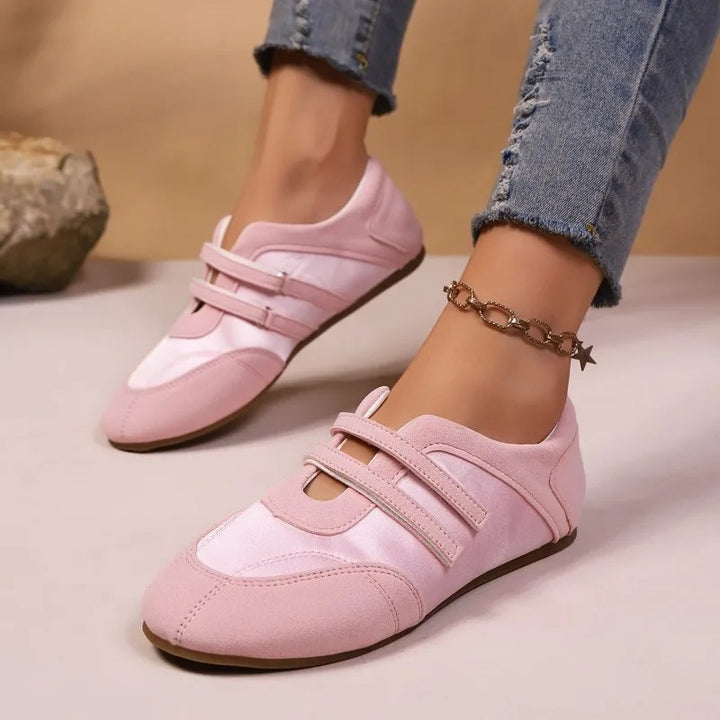 Lila Twin-Strap Flats