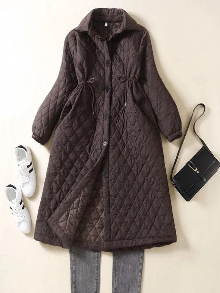 Larkspur Quilted Drawstring Coat