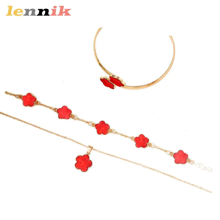 Fioresca Clover Jewelry Set