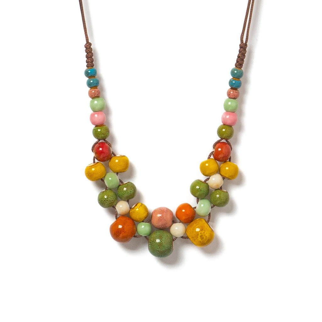 Orchard Ceramic Bib Necklace