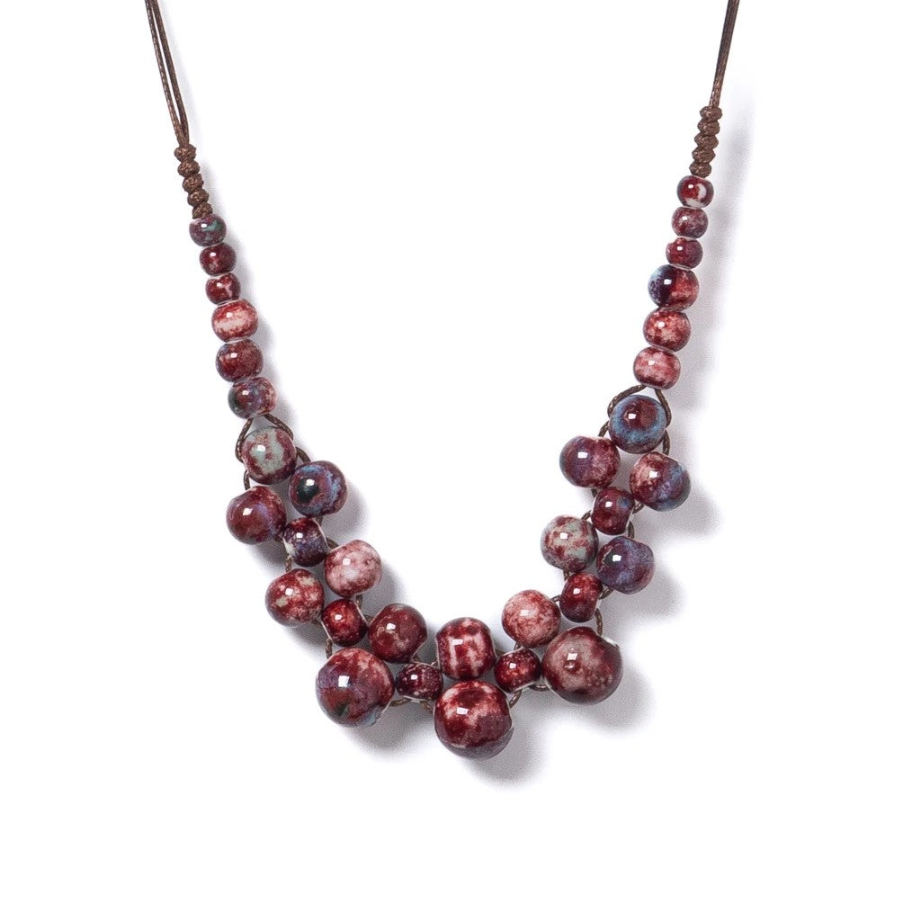 Orchard Ceramic Bib Necklace