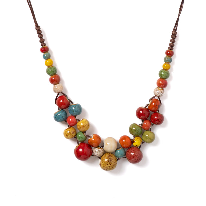 Orchard Ceramic Bib Necklace
